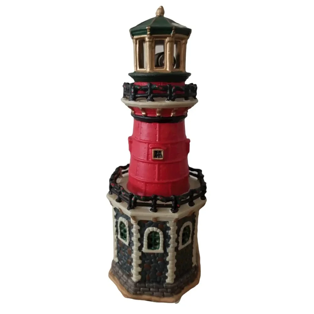 Lighthouse Light Up Style Electrical Figurine Height 9.5 in Christmas